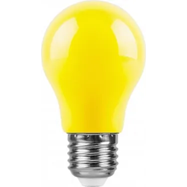 Лампа светодиодная LED 3вт Е27 желтый шар