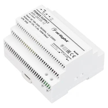 Блок питания ARV-DR135-12 (12V, 11.3A, 135W) (IP20 DIN-рейка)