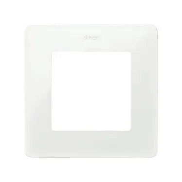 Рамка на 1 пост белый с основанием цвета тростниковый сахар S82 Detail