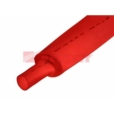 Термоусаживаемая трубка 40,0 20,0 мм, красная, упаковка 10 шт. по 1 м, REXANT