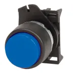 Кнопка выпуклая без фиксации синяя