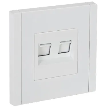 FORTE@PIANO Розетка компьютерная двойная RJ45 кат.5E FP233 белый IEK