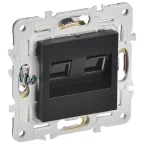 SKANDY Розетка компьютерная двойная RJ45 кат.6 SK-K04Bl черный IEK