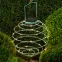 Светильник садовый подвесной Спираль на солнечной батарее, 22 см ERASF012-29
