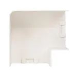 Поворот 90 градусов (60х60) (4 шт) Plast Белый