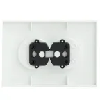 Валенсия лицевая панель розетка 2-местной б/з 10А жемчуг с защ. штор.