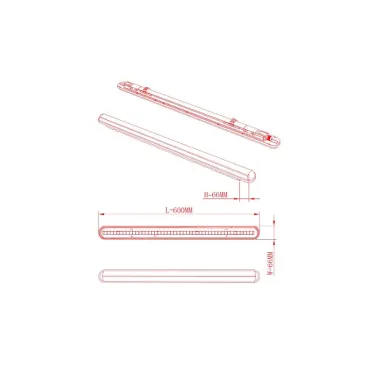 Светильник светодиодный линейный IP65 18Вт 1710Лм 4000К 600мм мат SPP-201-0-40K-018