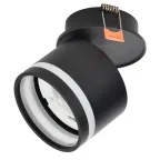 LIGHTING Светильник 4033 встраиваемый поворотный под лампу GX53 черный IEK