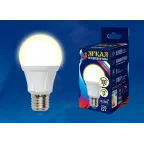 Лампа светодиодная. Форма ''А'', матовая. Яркая. Теплый (3000K). Картон.