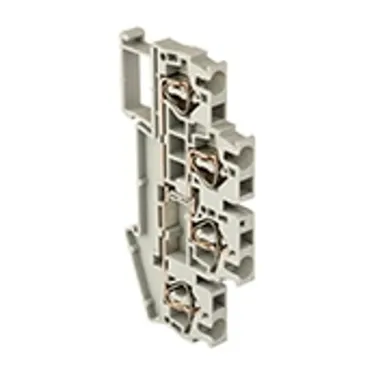 Колодка клеммная самозажимная двойная JXB-ST-2.5 24А серая PROxima