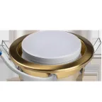 Светильник встраиваемый под лампу GX53 PGX53 10639.23 золото матовое