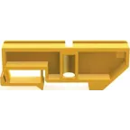 Изолятор нулевой шины на DIN-рейку 35мм желтый