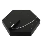 Светильник светодиодный Geometria Hexagon SPO-121-B-40K-038 38Вт 4000К 4000Лм IP40 600х80 черный подвесной