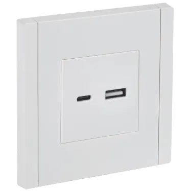 FORTE@PIANO Розетка USB A+C 3,1А FP250 белый IEK