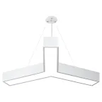 Светильник LED Geometria Igrek SPO-142-W-40K-044 44Вт 4000K 3000Лм IP40 800х80 белый подвесной драйвер внутри