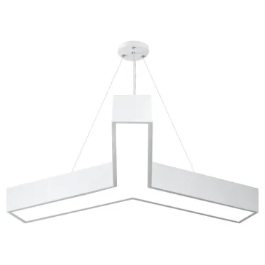 Светильник LED Geometria Igrek SPO-142-W-40K-044 44Вт 4000K 3000Лм IP40 800х80 белый подвесной драйвер внутри