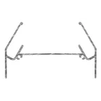 Профиль алюминиевый для установки 1ф шинопровода с натяжными потолками 2 шт. по 2 м. TR-1PTR-RMP