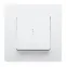 ETIKA Переключатель одноклавишный с подсветкой белый автоматические зажимы 10AX
