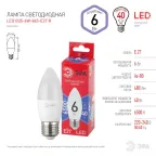 Лампа светодиодная LED B35-6W-865-E27 R (диод, свеча, 6Вт, хол, E27) (10/100/3500)