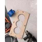 Шаблон для подрозетников c 3 отв. диам. 72 мм Expert