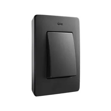 Рамка декоративная, 1 пост, Original, S82 Detail, графит-алюминий