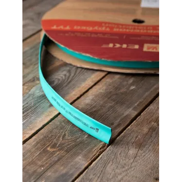 Трубка термоусаживаемая ТУТ нг 16/8 зелёная рулон PROxima