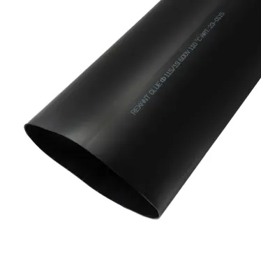 Термоусаживаемая трубка клеевая 115,0 19,0 мм, (6-1) черная, упаковка 1 м, REXANT