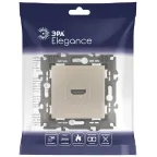 Розетка HDMI, Эра Elegance, шампань, 14-3114-04
