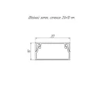 Кабель-канал белый 2-й замок в п/э 20х10 (96 м/уп)