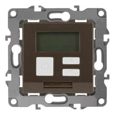 Терморегулятор универс.230В-Imax16А, Эра12, бронза, 12-4111-13