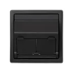 Адаптер на 2 RJ45(12) 75528-, 75540-, 75541-, 75544-39, 75542-30, наклон., S73L, графит