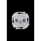 Розетка R-TV-SAT одиночная, винтовой зажим, алюминий