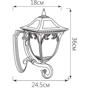 Светильник НБУ-60w вверх Е27 IP44 черное золото
