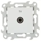 Розетка ТВ оконечная, белый