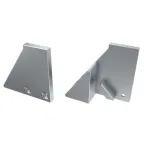 Заглушка для AЛм-GLASS-10 с опорой правая глухая (ARL, металл)