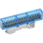 TEKFOR Шина N ноль изолированная на универсальном держателе 8х12-14-С IEK