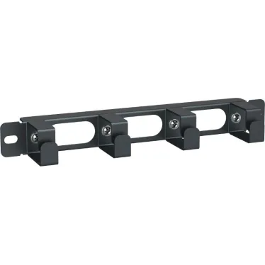 Органайзер кабельный 10' 1U 4 кольца черный