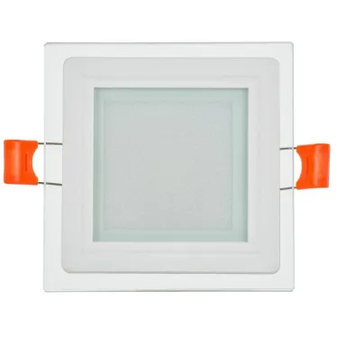 Светильник светодиодный встраиваемый ДВО 1623 со стеклом квадрат 6Вт 4000К IP20