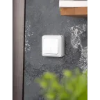 Рим Выключатель проходной одноклавишный 10А белый