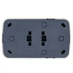 Розетка Минск 2-местная ОП 10А без заземления белая