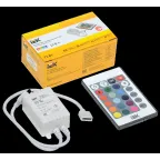 Контроллер с ПДУ ИК RGB 3 канала 12В 2А 72Вт IEK