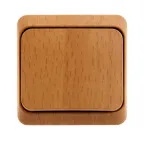 ЭТЮД Переключатель одноклавишный 10А бук