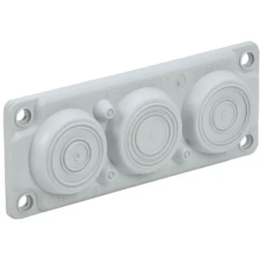 TITAN Ввод кабельный мембранный 6 отверстий d-6-59мм IP65 серый