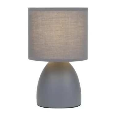 Настольная лампа Nadine 7042-501 1 * Е14 40 Вт керамика серая с абажуром