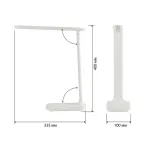 Светильник настольный NLED-495-5W-W светодиодный аккумуляторный складной белый