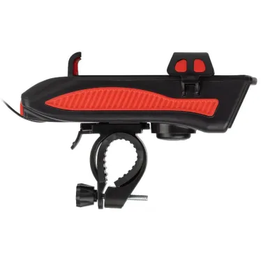 Велосипедный фонарь светодиодный VA-802 аккумуляторный powerbank сигнал держатель для телефона 5W