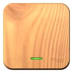 Переключатель BLANCA одноклавишный наружный (схема 6) с подсветкой и изоляционной пластиной 10а 250b ясень