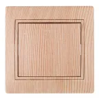 Выключатель Intro Plano 1-101-11 одноклавишный 10А-250В, IP20, СУ, сосна