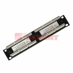 Патч-панель 10дюймов 1U 12 портов RJ-45 категория 5e Dual IDC