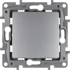 Выключатель одноклавишный, автоматические клеммы 10 AX 250В, алюминий